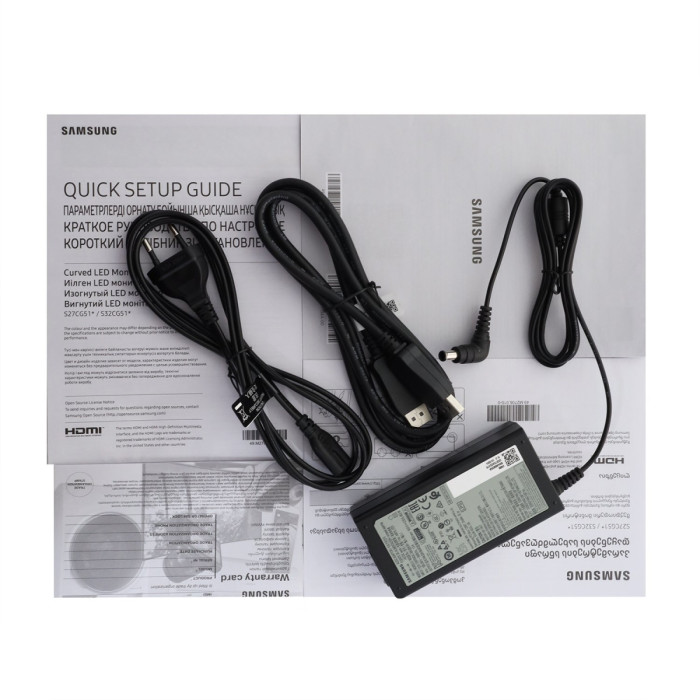 LCD 27" Samsung Odyssey G5 LS27CG510EIXCI, 2560x1440 (VA), 1ms, 300 cd/m2, 3000:1, DP/2HDMI