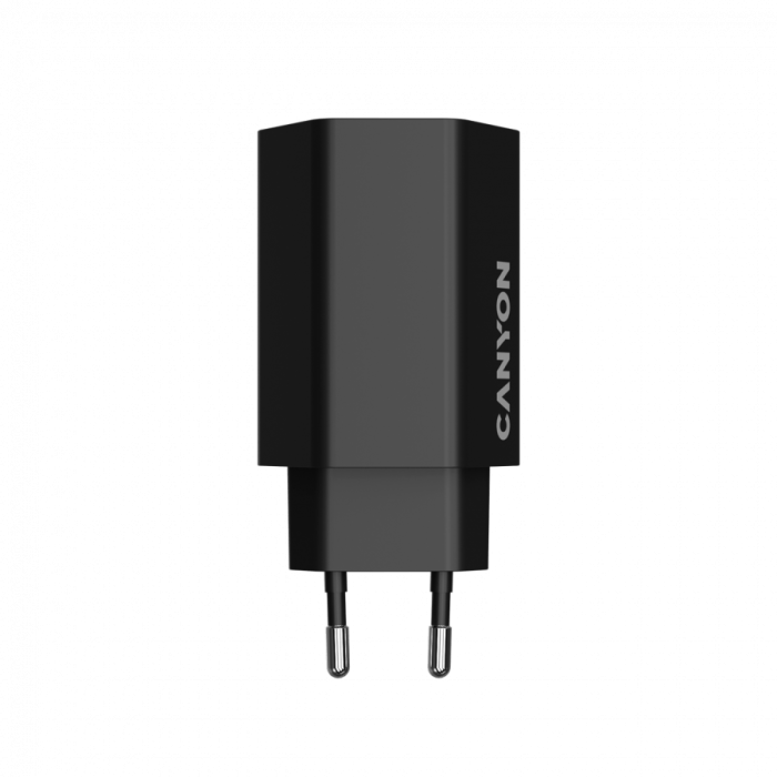 CANYON charger HEXAGON 65 GaN 65W 2xPD 1xQC EU Black