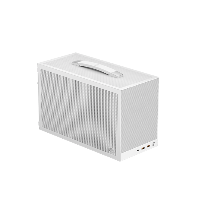 Корпус PCCooler K101 MESH WH 3F ITX 2xUSB3.0, 1xUSB-C, 3xFans, 1x3.5", 4x2.5" White