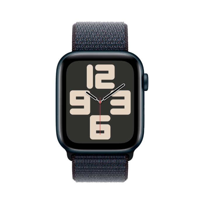Apple Watch SE 2024 GPS 40mm Midnight Aluminium Case with Ink Sport Loop,Model A2722