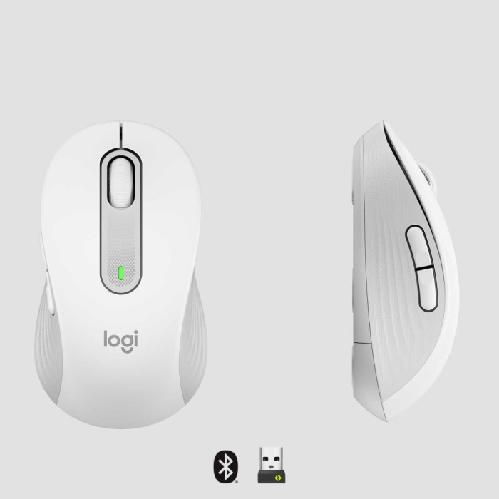 Мышь беспроводная Logitech Signature M650 Wireless Mouse - OFF-WHITE - BT - N/A - EMEA - M650 (M/N: MR0091 / CU0021)