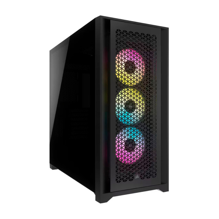 Case ATX midi tower Corsair, iCUE 5000D RGB Airflow, CC-9011242-WW(без БП), black