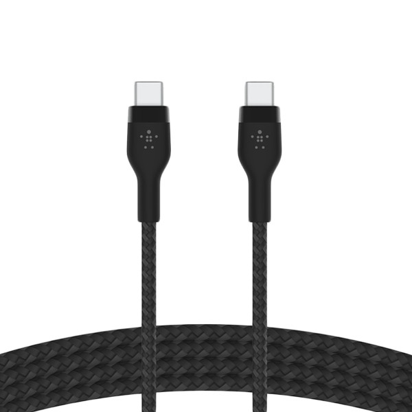 BELKIN USB-C to USB-C 2.0 Braided silicone, 1M, White