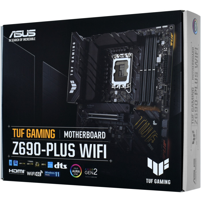 MB Socket1700, ATX, iZ690 (DP+HDMI), ASUS TUF GAMING Z690-PLUS WIFI, 4DDR5, 2PCIx16, 2PCIx1