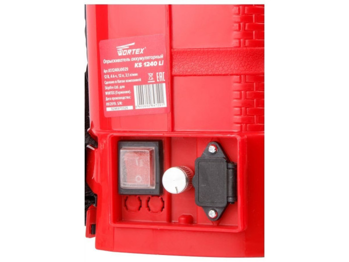 Аккум. опрыскиватель WORTEX KS 1240 Li 12В, 1 акк., 4 Ач, 12 л