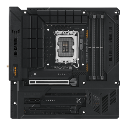 Материнская плата ASUS TUF GAMING B760M-BTF WIFI, LGA1700 4xDDR5 4xSATA3 3xM.2 RAID HDMI DP mATX