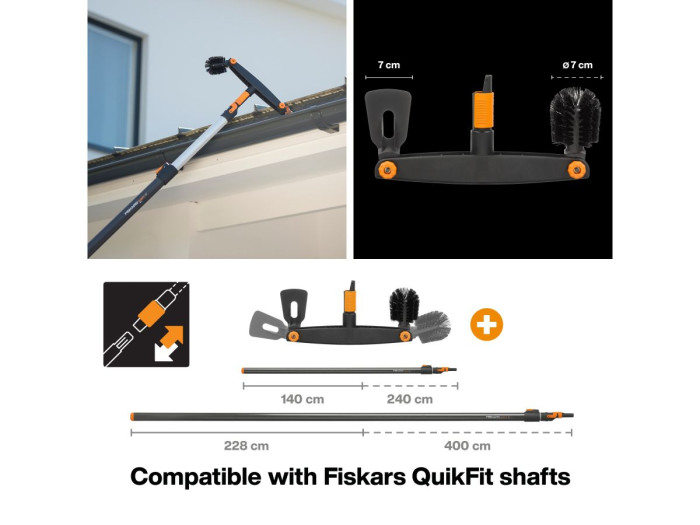 Насадка-очиститель для желобов QuikFit FISKARS