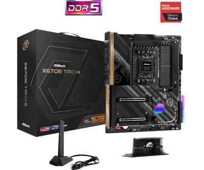Материнская плата ASRock X670E TAICHI AM5 4xDDR5 8xSATA3 4xM.2 HDMI USB4 Type-C EATX