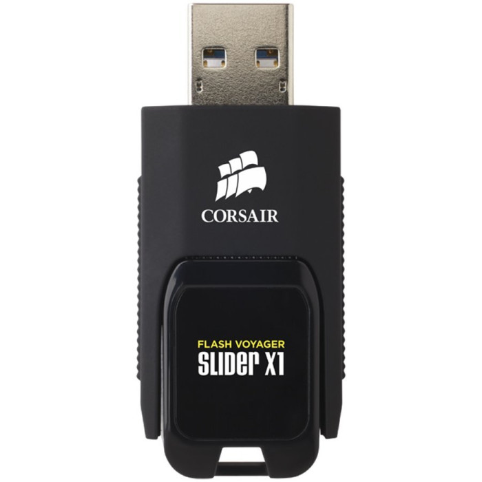 CORSAIR Flash Voyager Slider X1 USB 3.0 256GB, Capless Design
