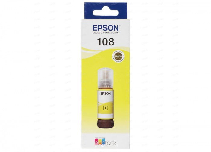 Контейнер с чернилами Epson C13T09C44A 108 EcoTank Yellow 70 ml