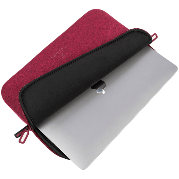 TUCANO MELANGE SLEEVES FOR MacBook Air 15 (2023)/ MacBook Pro 15 (2016-2019)/ Laptop 14/ Laptop 13 Burgundy