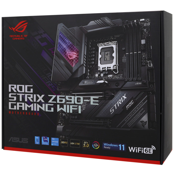 MB Socket1700, ATX, iZ690 (DP+HDMI,2.5GNIC), ASUS ROG STRIX Z690-E GAMING WIFI, 4DDR5, 3PCIx16
