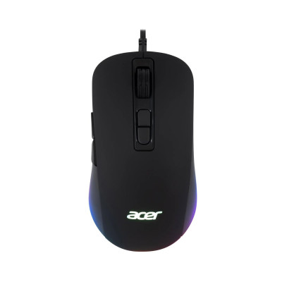 Mouse Acer OMW135, Optical 3200 dpi, 1.5 cable, USB, black