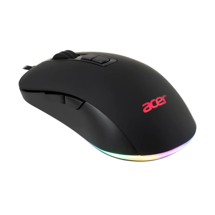 Mouse Acer OMW135, Optical 3200 dpi, 1.5 cable, USB, black