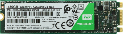 Твердотельный накопитель  480GB SSD WD GREEN M.2 2280 SATA3 R545Mb/s WDS480G2G0B