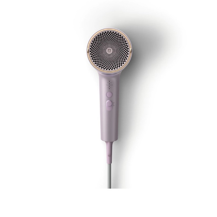 Фен, Philips, Серии 7000 BHD723/10, Тип мотора DC, Мощность 1800 Вт, 4 настройки нагрева, 2 режима скорости, Технологии бережного ухода, Цвет розовый