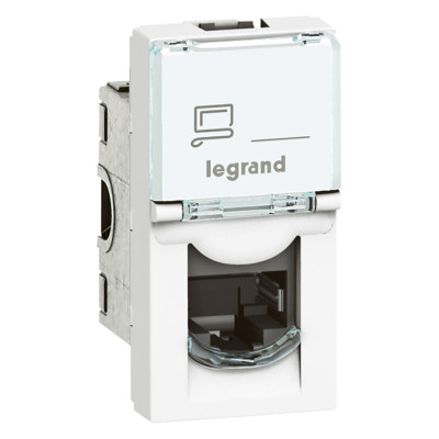 Legrand 076573 MOSAIC RJ45 STP кат6А 1мод бел