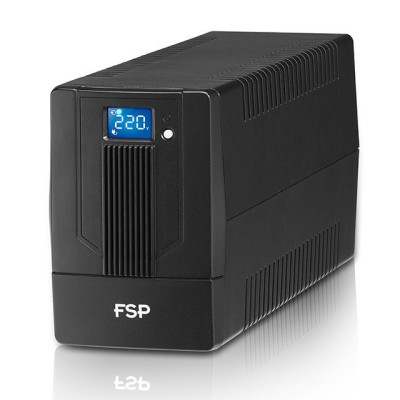 ИБП FSP iFP 1000 600W/батареи 12V 7Ahx2/2xUSB/RJ45/4 розетки Euro/ЖК дисплей
