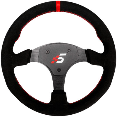 Round-Shaped Steering wheel without HUB | 330mm| Alcantara