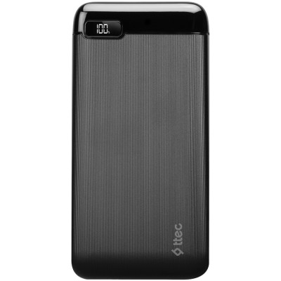 ttec PowerSlim LCD 10000 mAh Powerbank, Black (2BB183S)