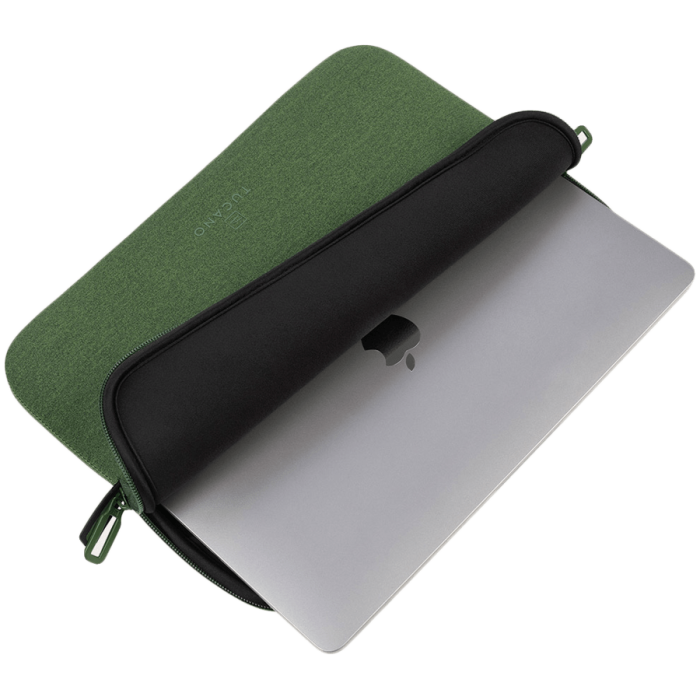 TUCANO MELANGE SLEEVES FOR MacBook Air 15 (2023)/ MacBook Pro 15 (2016-2019)/ Laptop 14/ Laptop 13 Green