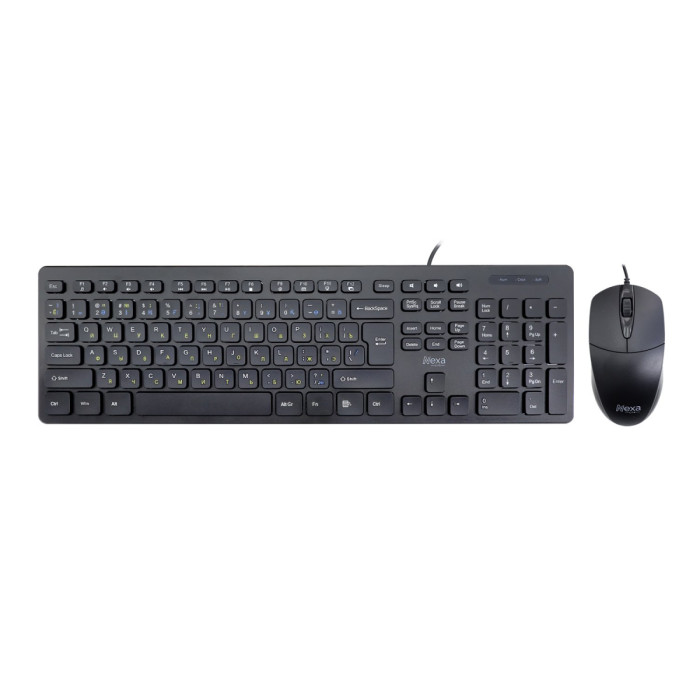 KeyBoard + mouse, USB,Nexa NL2213KM, kaz/en/rus, black
