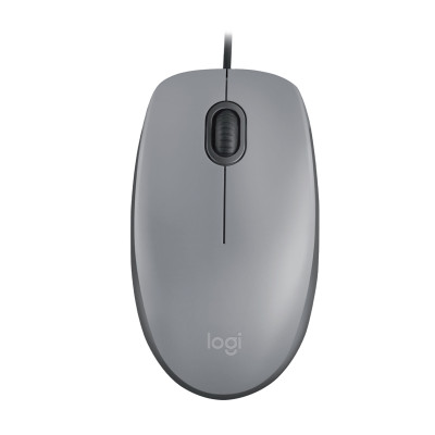Mouse Logitech M110 Silent, optical, 2+1 buttons, USB, [910-006760], gray
