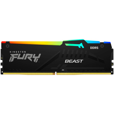 Kingston DRAM 8GB 5200MT/s DDR5 CL36 DIMM FURY Beast RGB EXPO