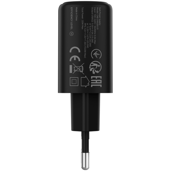 CANYON charger OnCharge 200 20W 1xPD EU Black