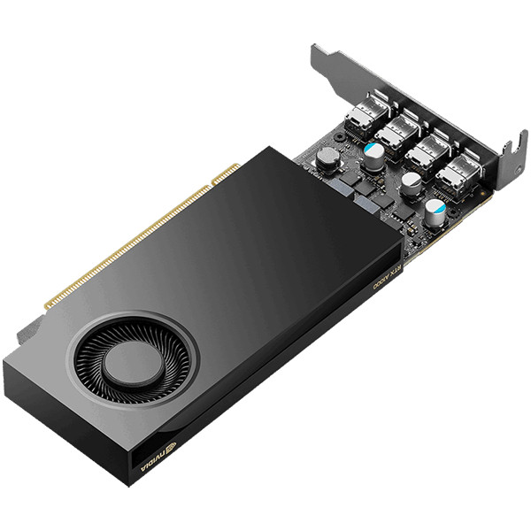 PNY NVIDIA A1000 8GB LowProfile OEM Version, PCI-Express 4.0 x16, LP, 8 GB GDDR6 128-bit, 4x Mini DP 1.4, 1x LP bracket