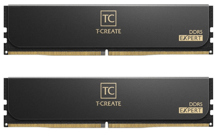 Оперативная память 32GB Kit (2x16GB) 6000MHz DDR5 TeamGroup EXPERT CL38 Black CTCED532G6000HC38ADC01