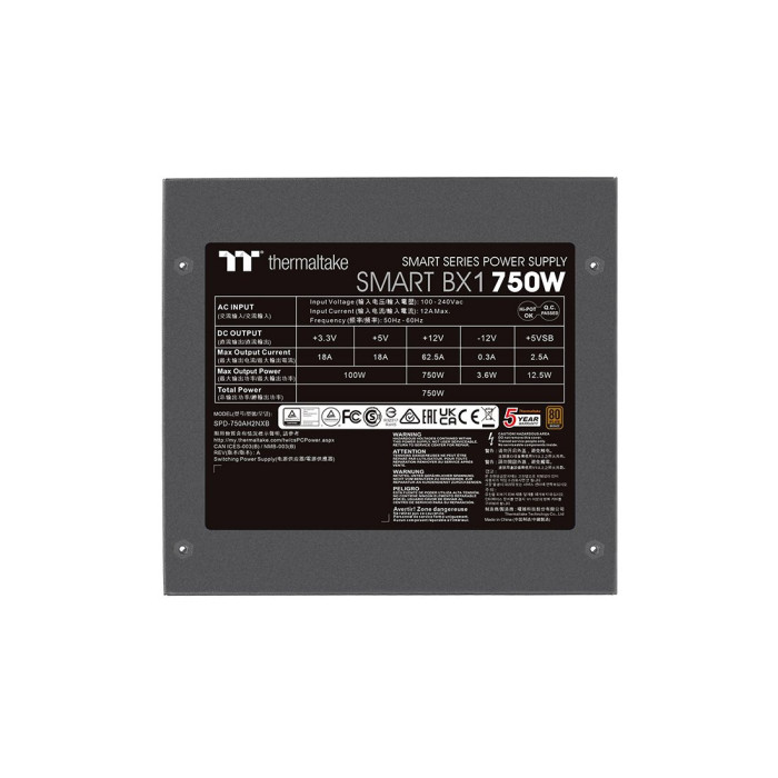 Блок питания Thermaltake Smart BX1 D2D 750W (Bronze)