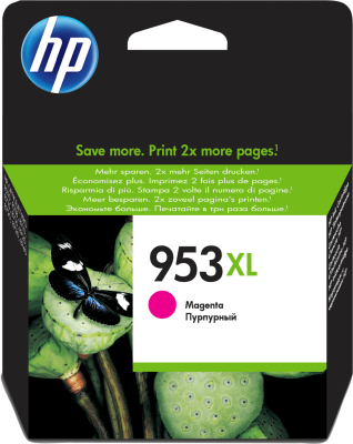 HP 953XL High Yield Magenta Original Ink Cartridge для HP OfficeJet Pro 7700, 8200, 8700 series