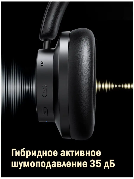 Наушник UGREEN HP106 HiTune Max3 Hybrid Active Noise-Cancelling Headphones (Black) 90422