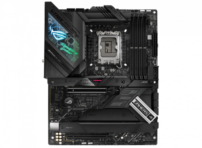 Сист. плата ASUS ROG STRIX Z690-F GAMING WIFI, Z690, 1700, 4xDIMM DDR5, 2xPCI-E x16, PCI-E x1, M.2, 6xSATA, HDMI, DP,BOX