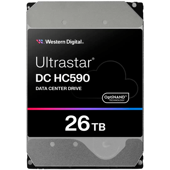 HDD Server WD/HGST ULTRASTAR DC HC590 (3.5’’, 26TB, 512MB, 7200RPM, SATA 6Gb/s, 512E SE NP3) SKU: 0F65672