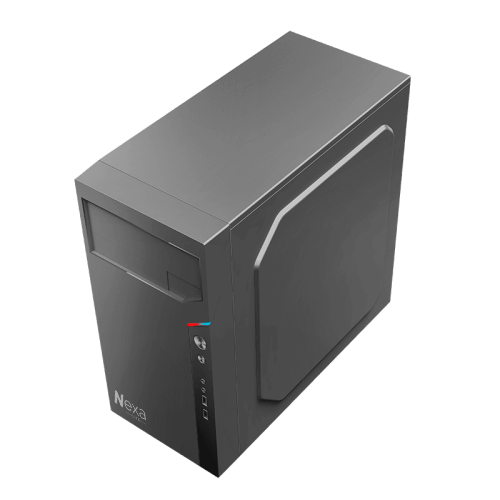 Компьютерный корпус Nexa Lite NL6505, Без БП, 2xUSB2.0, Black, mATX