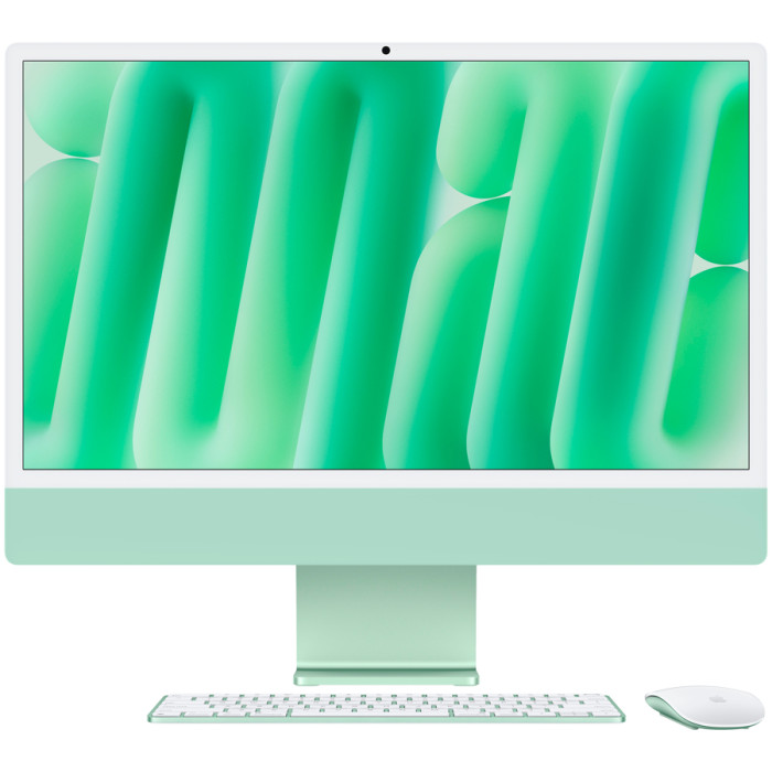 24-inch iMac with Retina 4.5K display: Apple M4 chip with 10‑core CPU and 10‑core GPU, 16GB, 512GB SSD - Green,Model A3137