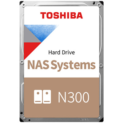 HDD NAS TOSHIBA 12TB N300 CMR (3.5&#039;&#039;, 256MB, 7200RPM, SATA 6Gbps, RV Sensor, TBW: 180)