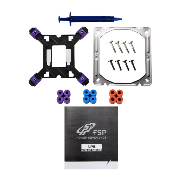 Cooler FSP, NP5-B, for S1851/1700/1200/AMD,200W, 12cm fan, 800-1600rpm, 4pin