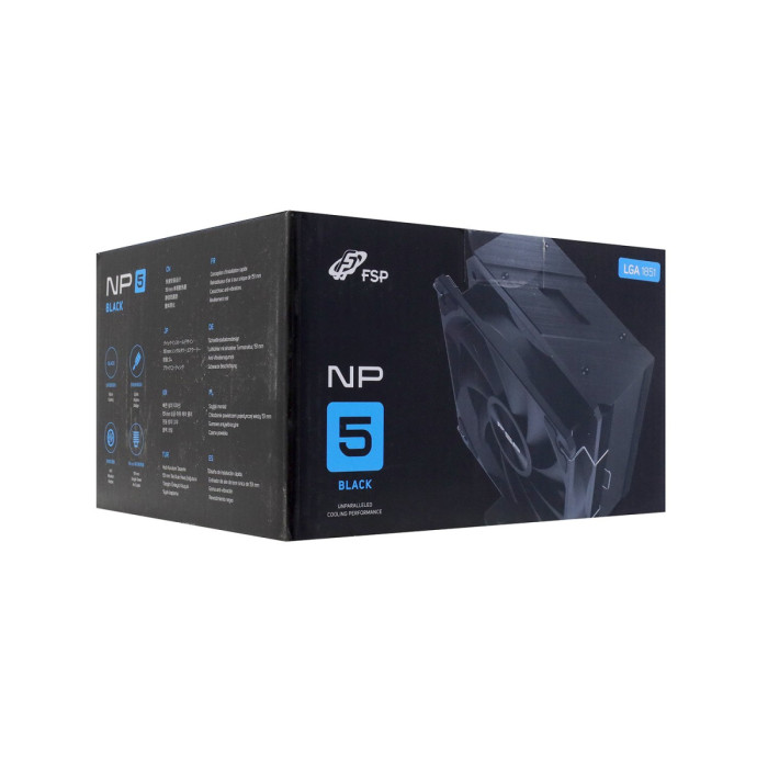 Cooler FSP, NP5-B, for S1851/1700/1200/AMD,200W, 12cm fan, 800-1600rpm, 4pin