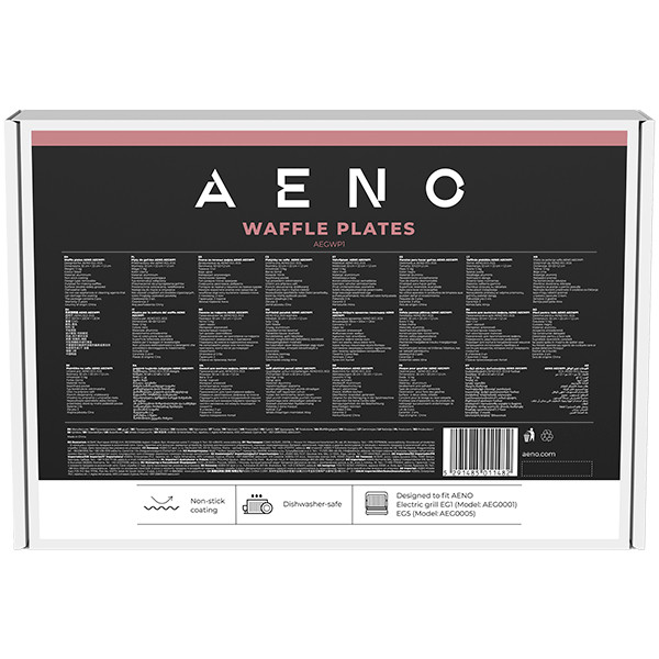 AENO Electric grill AEG0001/AEG0005 Waffle plate,  Non-stick coating, size: 290*234mm, 2 pcs in set