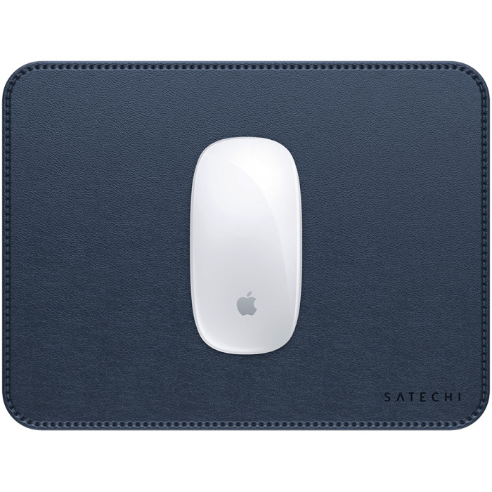 SATECHI Vegan-Leather Premium Mouse Pad (Blue)