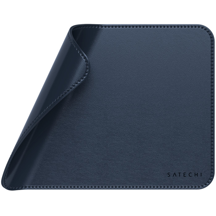 SATECHI Vegan-Leather Premium Mouse Pad (Blue)