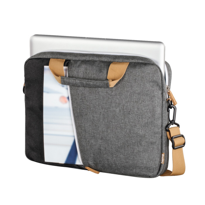 Сумка для ноутбука Hama Florence, 00217117, up to 17.3", Gray-black