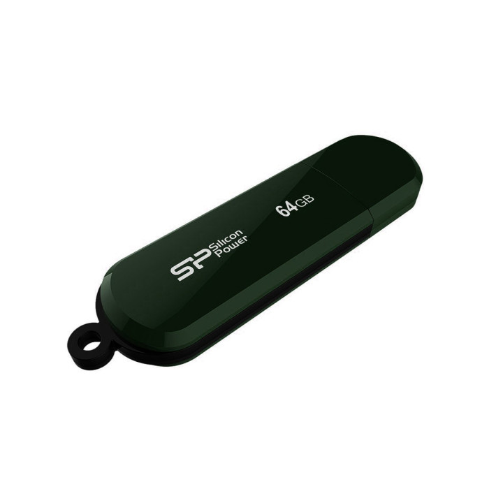 USB flash  64GB Silicon Power, LuxMini 320, SP064GBUF2320V1N, USB 2.0, green