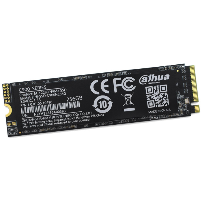 SSD M.2 PCIe  256 GB Dahua C900, DHI-SSD-C900N256G , PCIe 3.0 x4, NVMe