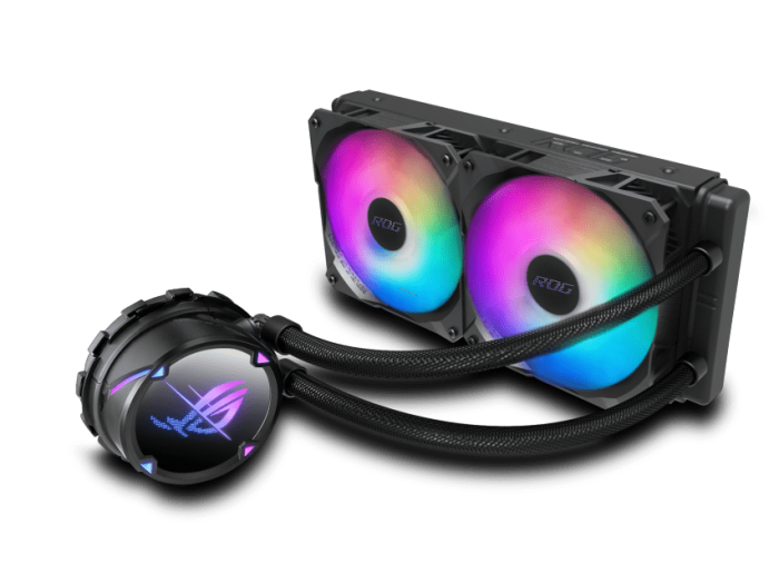 Водяное охлаждение CPU Asus ROG STRIX LC II 240 ARGB Liquid CPU Cooler, 2 x12cm PWM Fan, ARGB