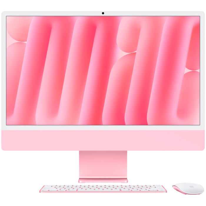 24-inch iMac with Retina 4.5K display: Apple M4 chip with 10‑core CPU and 10‑core GPU, 16GB, 256GB SSD - Pink,Model A3137