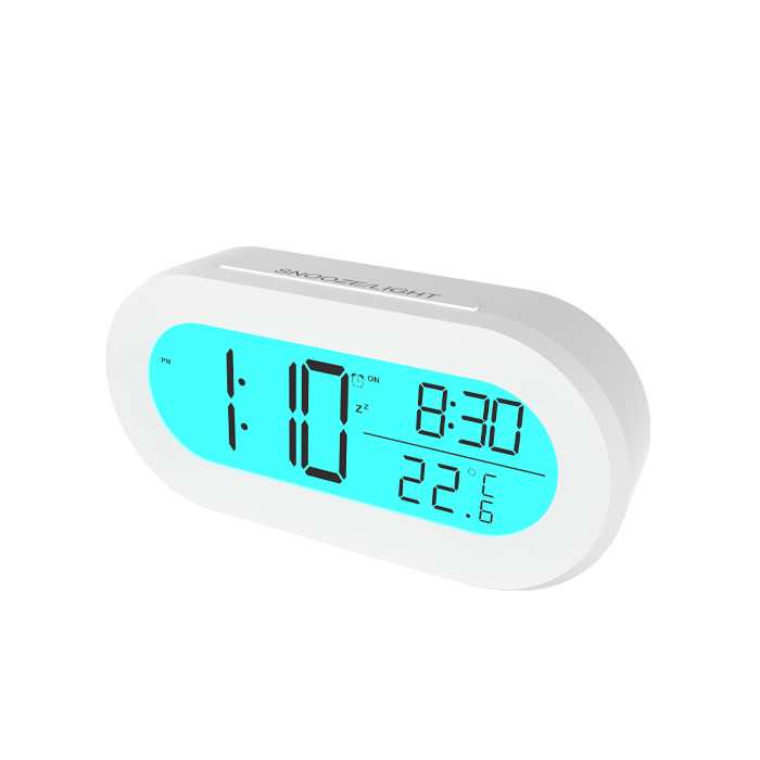 Alarm Clock Ritmix CAT-110, thermometer, 2AAA, white